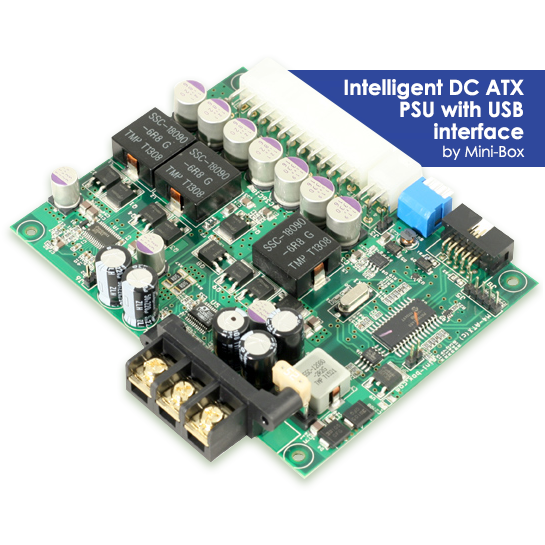 Intelligent DC ATX PSU with USB interface